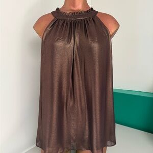 Elegant Brown Halter Top